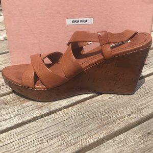 Great pair of miu miu sandals.